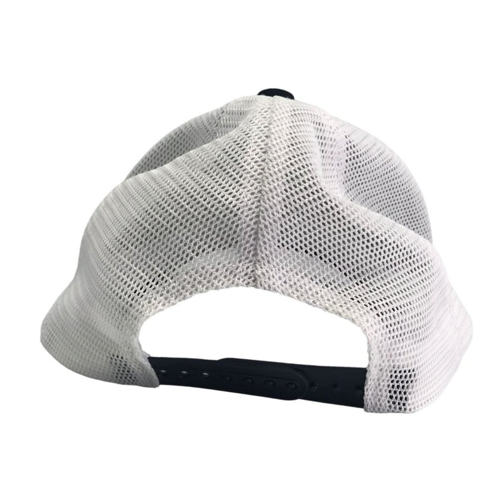 Gamakatsu Trucker Hat Cap Fishing Hook Mesh Snapback Navy and White - Picture 3 of 7